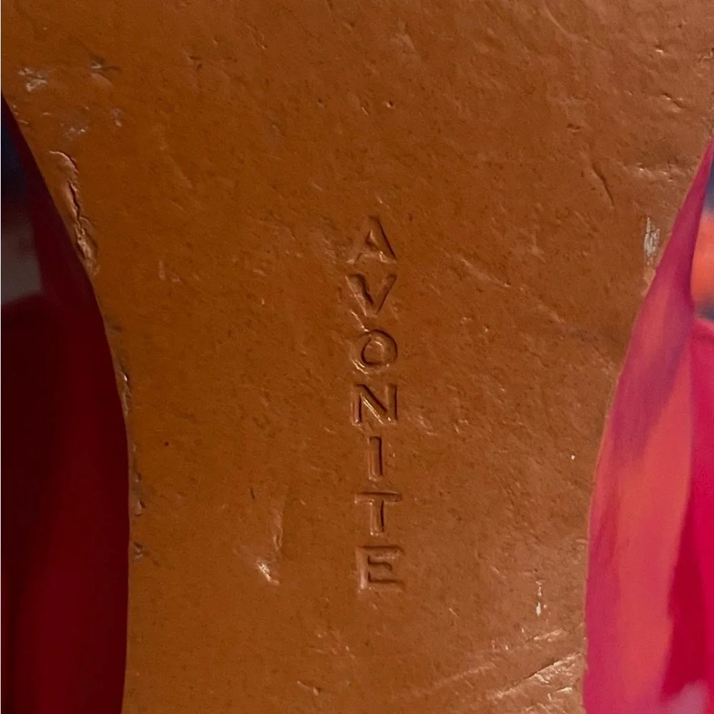 1950s red wedges / sandals! - Picture 4 of 11